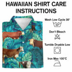 Hereford cattle lover tropical hawaiian shirt care instructions