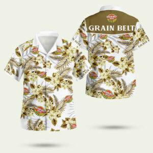 Historic grain belt brewery hawaiian shirt