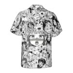 Hot Chick Anime Hawaiian Shirt Back