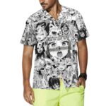Hot Chick Anime Hawaiian Shirt Front 1