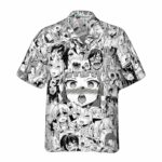 Hot Chick Anime Hawaiian Shirt Front