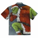 How The Grinch Stole Christmas Grinch Santa Claus Hawaiian Shirt Back