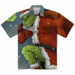 How The Grinch Stole Christmas Grinch Santa Claus Hawaiian Shirt Front