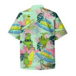 How The Grinch Stole Summer Tropical Surfing Hawaiian Shirt Back