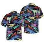 I Want To Fly Away Aircraft Hawaiian Shirt