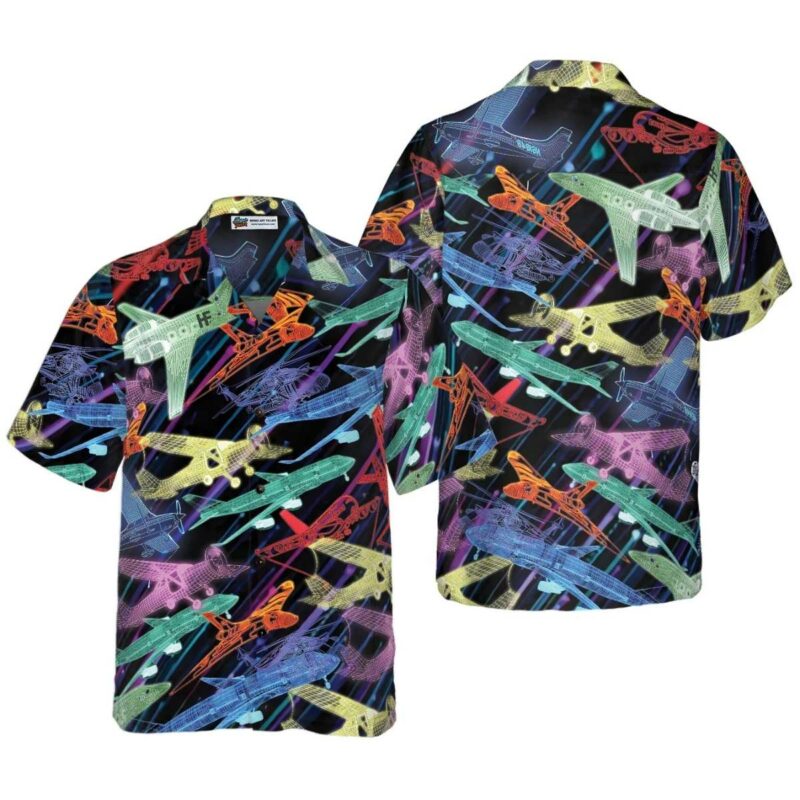 I Want To Fly Away Aircraft Hawaiian Shirt