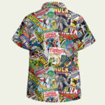 I like superhero comicss hawaiian shirt back side