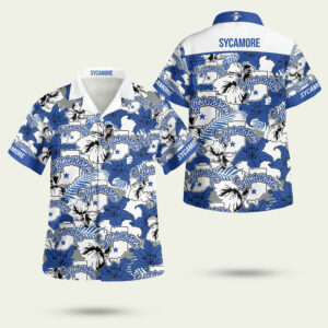 Indiana state sycamores basketball sport cool hawaiian shirt