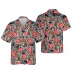 Indigenous Tiger Native Hibiscus Summer Hawaiian Shirt