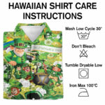 Irish wish you a happy saint patricks day edition hawaiian shirt care instruction