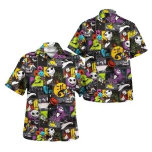 Jack And Sally The Nightmare Before Christmas Hawaiian Shirt