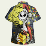 Jack skellington happy halloween hawaiian shirt back