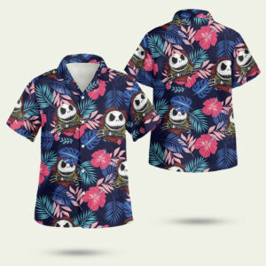 Jack skellington tropical hawaiian shirt