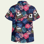 Jack skellington tropical hawaiian shirt back side