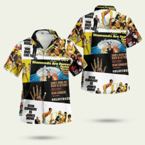 James bond movie hawaiian shirt