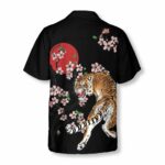 Japanese Tiger Sakura Hawaiian Shirt Back