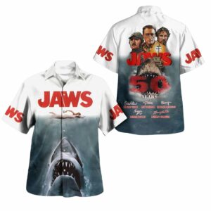 Jaws 50 Years Hawaiian Shirt