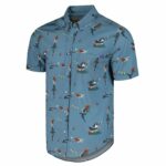 Jaws Gray Battle of Amity Hawaiian Shirt Front