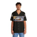 Jaws Movie Inspired Amity Island Classic Hawaiian Shirt Front
