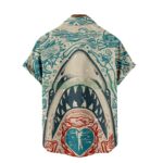 Jaws Retro Hawaiian Shirt Back