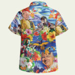 Jimmy buffett colorful tropical hawaiian shirt back side