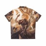 Joan of Arc Anime Inspired Hawaiian Shirt Back