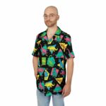 Jurassic Park Retro Dinosaur Hawaiian Shirt Front 1