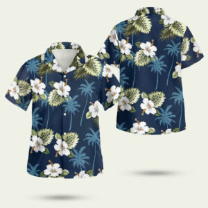 Kilauea navy hawaiian shirt