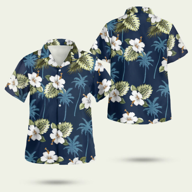 Kilauea Navy Hawaiian Shirt