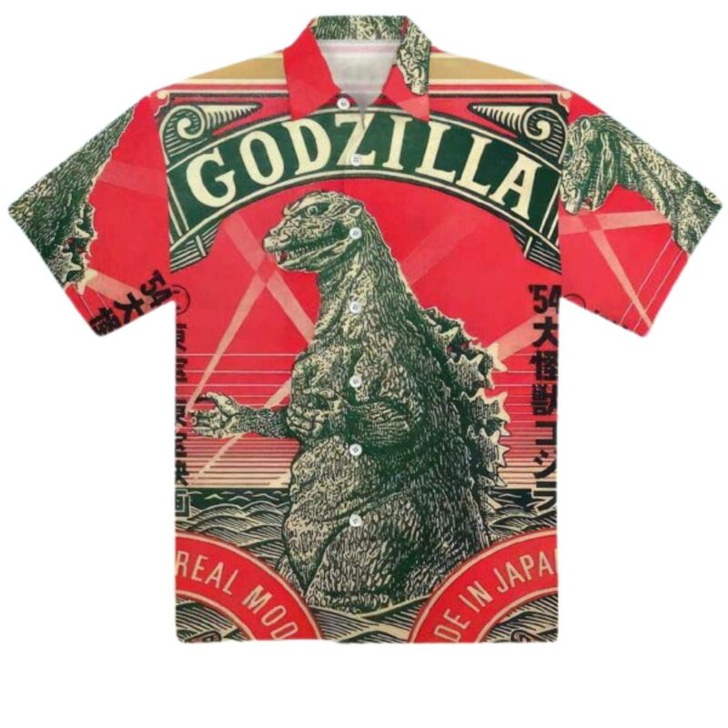 King Of Monster Godzilla Hawaiian Shirt