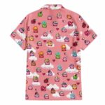 Kirby 8 Bit Pixel Art Hawaiian Shirt Back