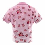Kirby Anime Ape Pink Pattern Hawaiian Shirt Back