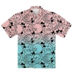 Kirby Cute Gradient Pattern Hawaiian Shirt Front