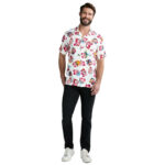 Kirby Funny Video Game Hawaiian Shirt Front