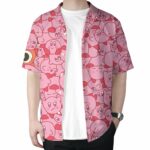 Kirby Tropical Pink Pattern Hawaiian Shirt