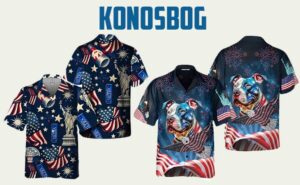 American Flag Hawaiian Shirt