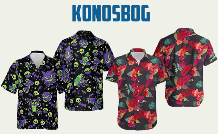 Konosbog anime hawaiian shirt