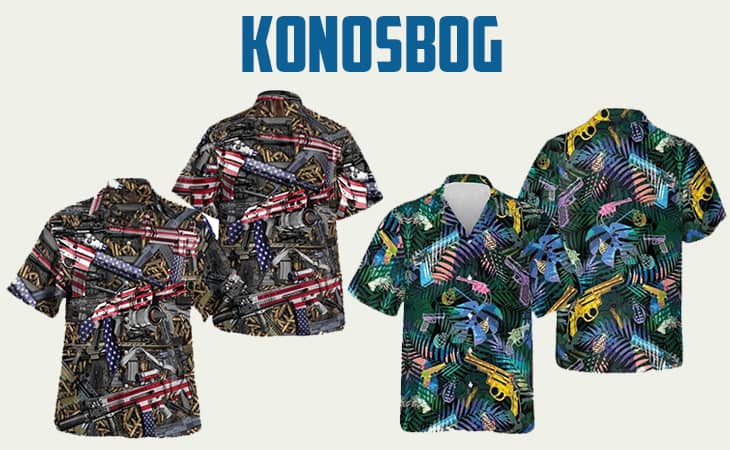 Konosbog gun hawaiian shirt