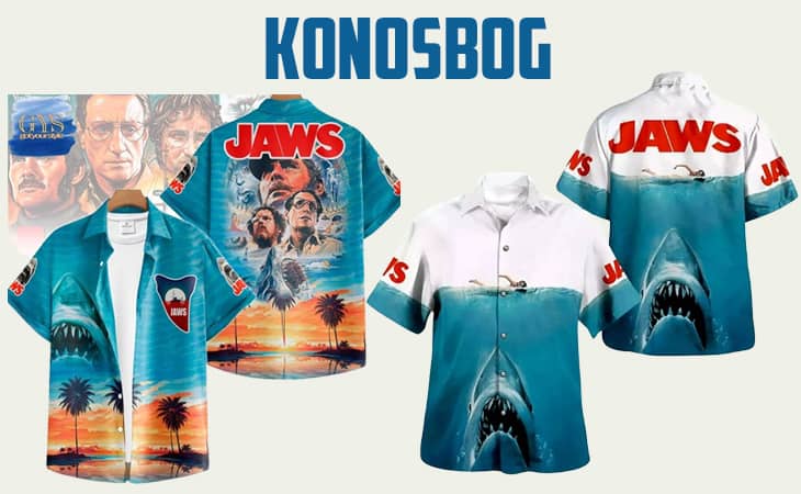 Konosbog jaws hawaiian shirt