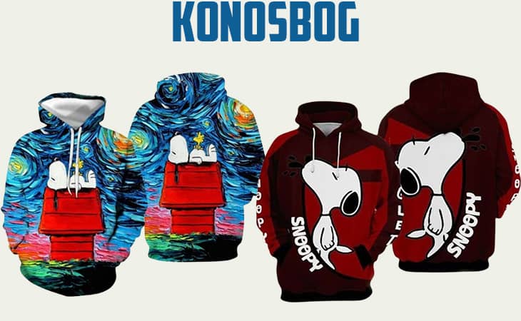 Konosbog snoopy aop hoodie