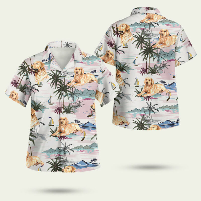 Labrador Retriever Tropical Summer Hawaiian Shirt