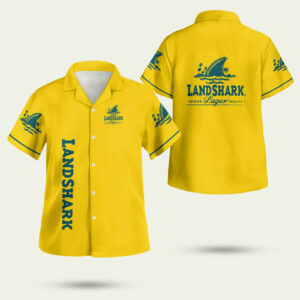 Landshark lager hawaiian shirt