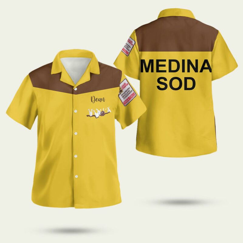 Lebowskialoha Medina Sod Custom Name Hawaiian Shirt