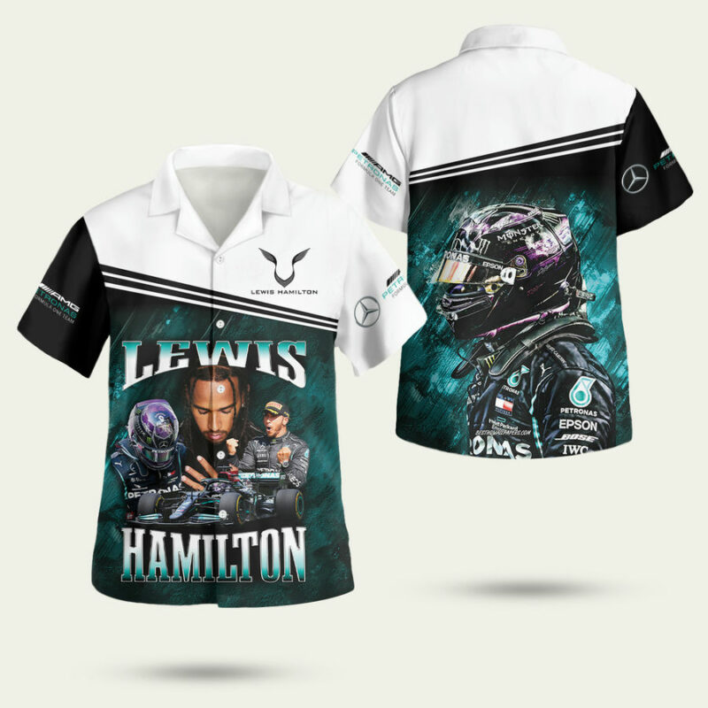 Lewis Hamilton Mercedes Amg Petronas F1 Team Hawaiian Shirt