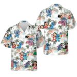 Lilo And Stitch 4Th Of July Summer Vacation Aloha Hawaiian Shirt