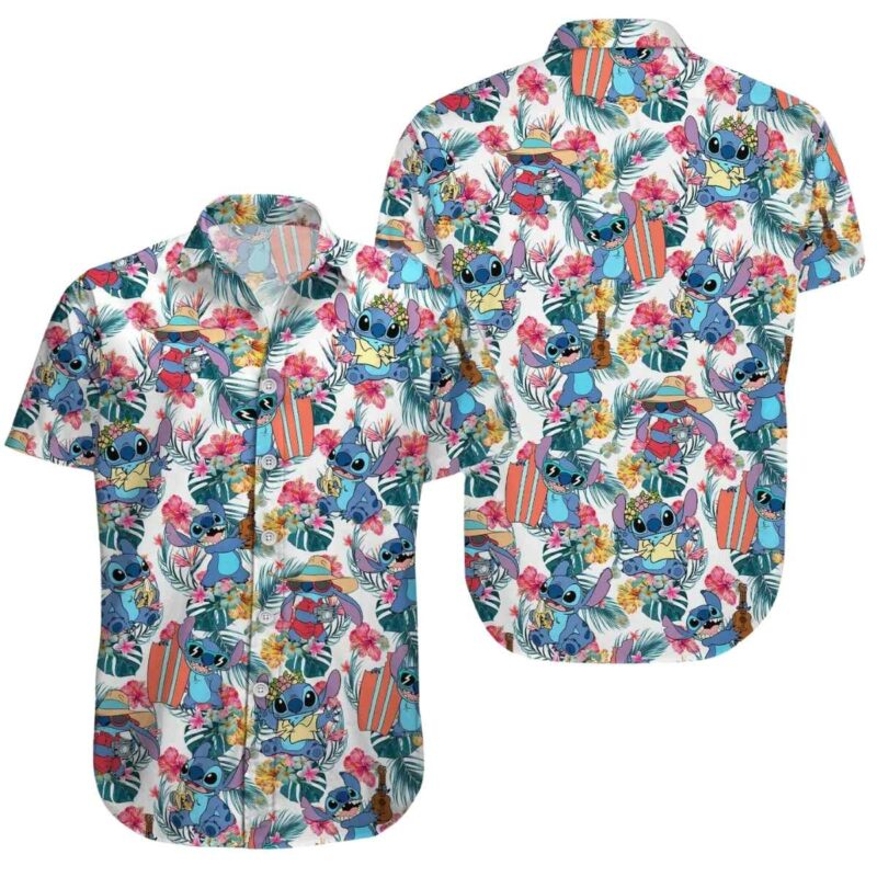Lilo And Stitch Disney Character Hawaiian Shirt