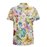 Lilo And Stitch Disney Characters Summer Hawaiian Shirt Front