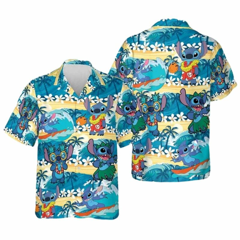 Lilo Stitch Beach Vacation Hawaiian Shirt