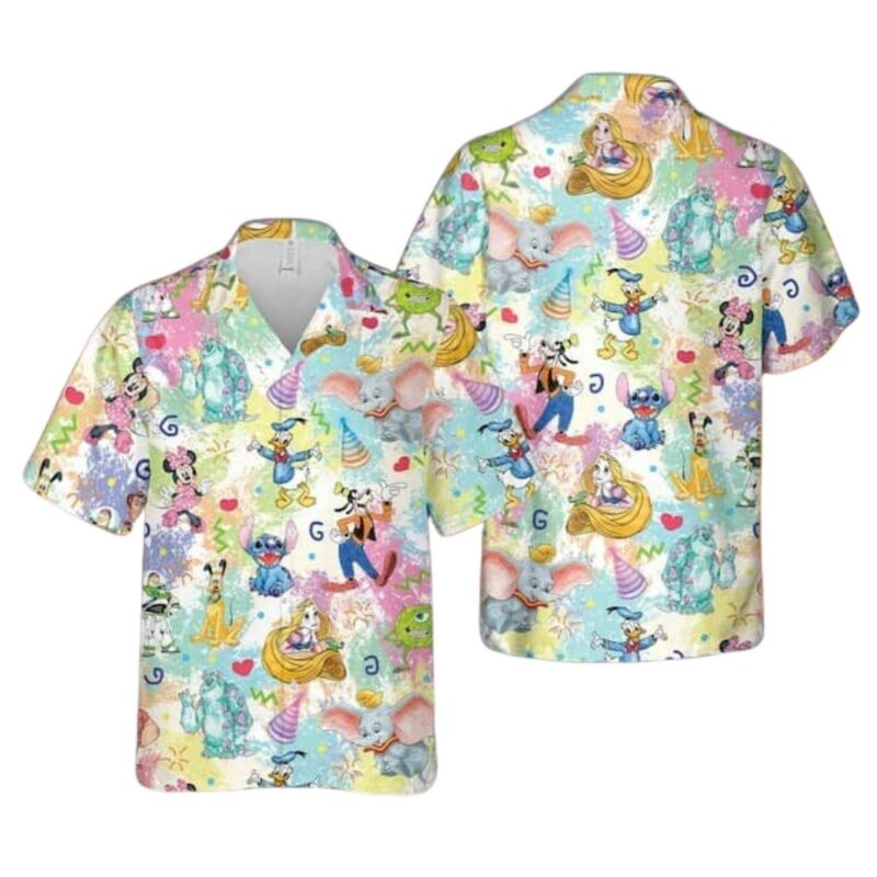Lilo Stitch Mickey And Friends Disney Hawaiian Shirt