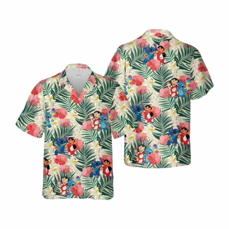 Lilo Stitch Tropical Escape Hawaiian Shirt